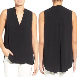 MADEWELL INLET POPOVER TANK IN BLACK SZ SMALL